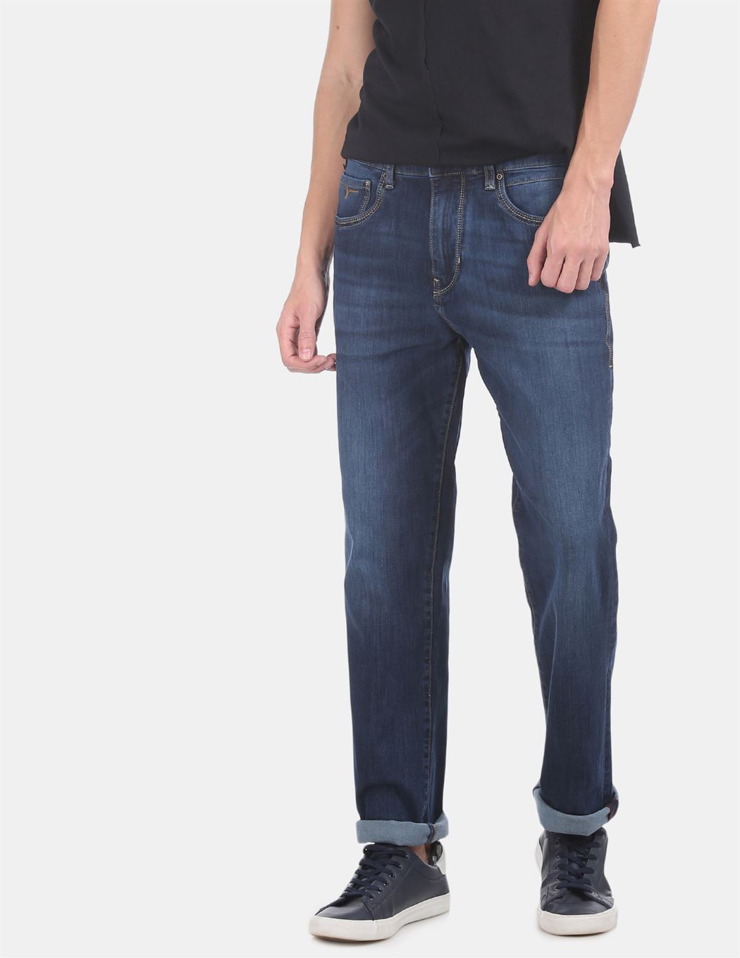 Flying Machine Men's Casual Wear  Dark Blue  Jeans